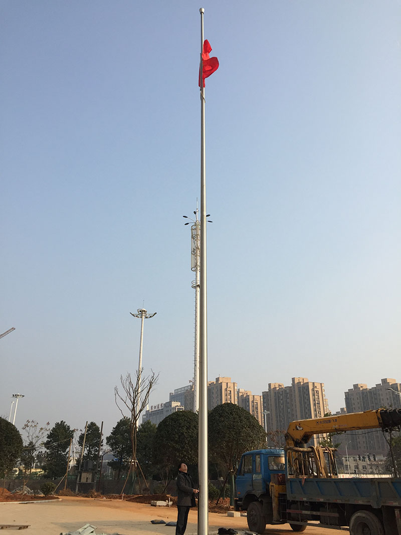 講話，國歌同步旗桿3